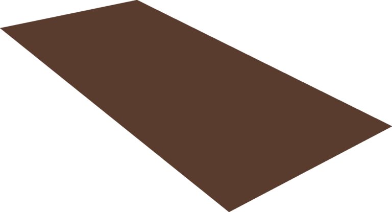 Лист с полимерным покрытием 0,5×1250×2500 мм RAL 8017