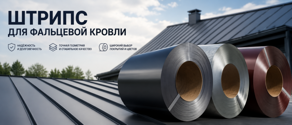 Штрипс для фальцевой кровли